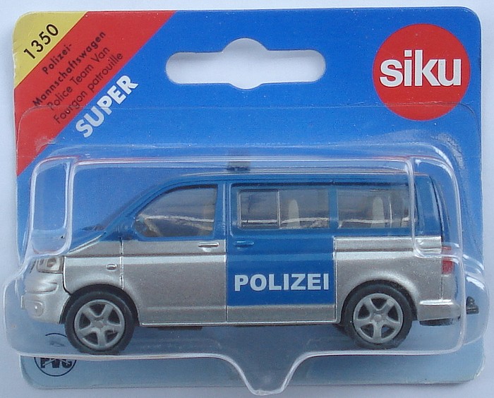 Siku 1350 VW Volkswagen Multivan T5 Police-E1.jpg